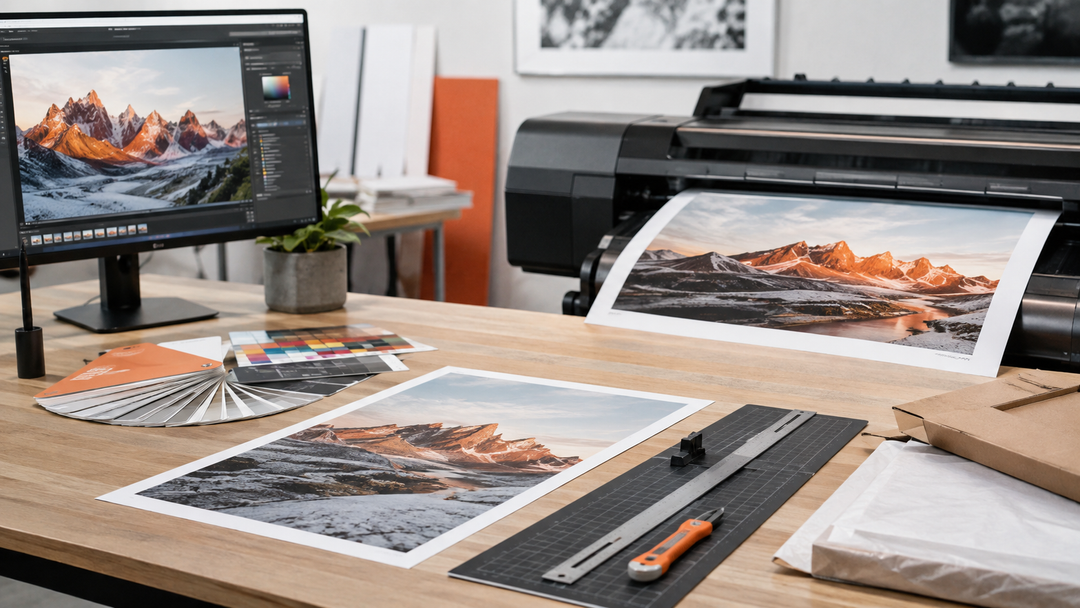 Custom printing workflow from digital proof to large format printed art