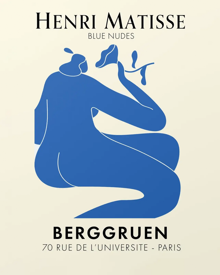 Blue Nudes - Henri Matisse 2 artwork print