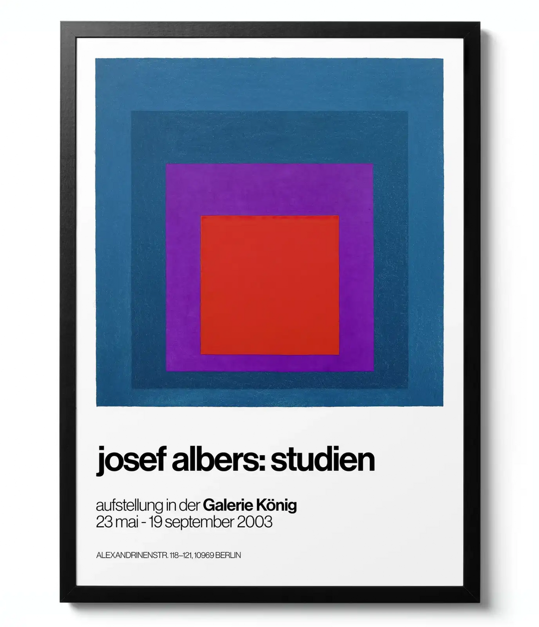 Homage to the Square Blue - Josef Albers artwork print
