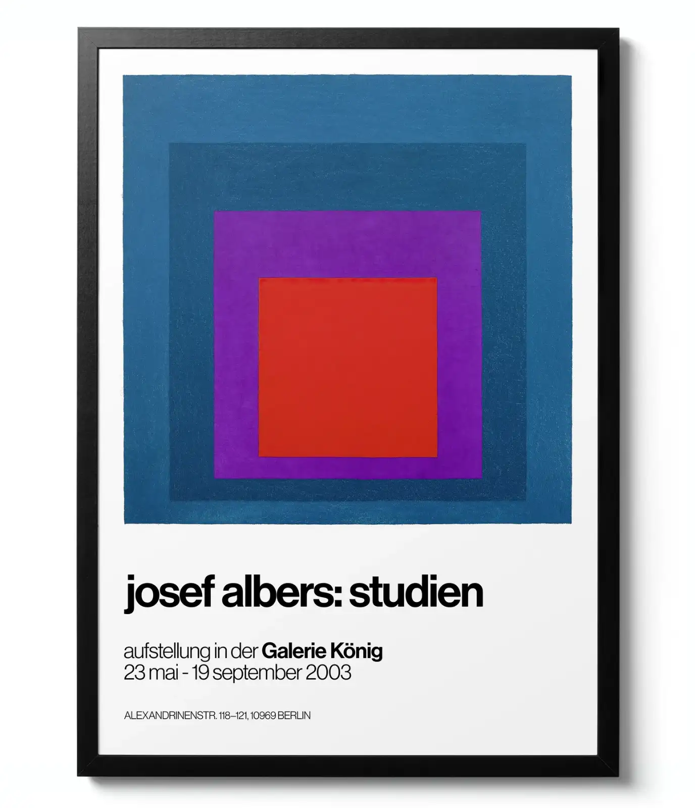 Homage to the Square Blue - Josef Albers artwork print