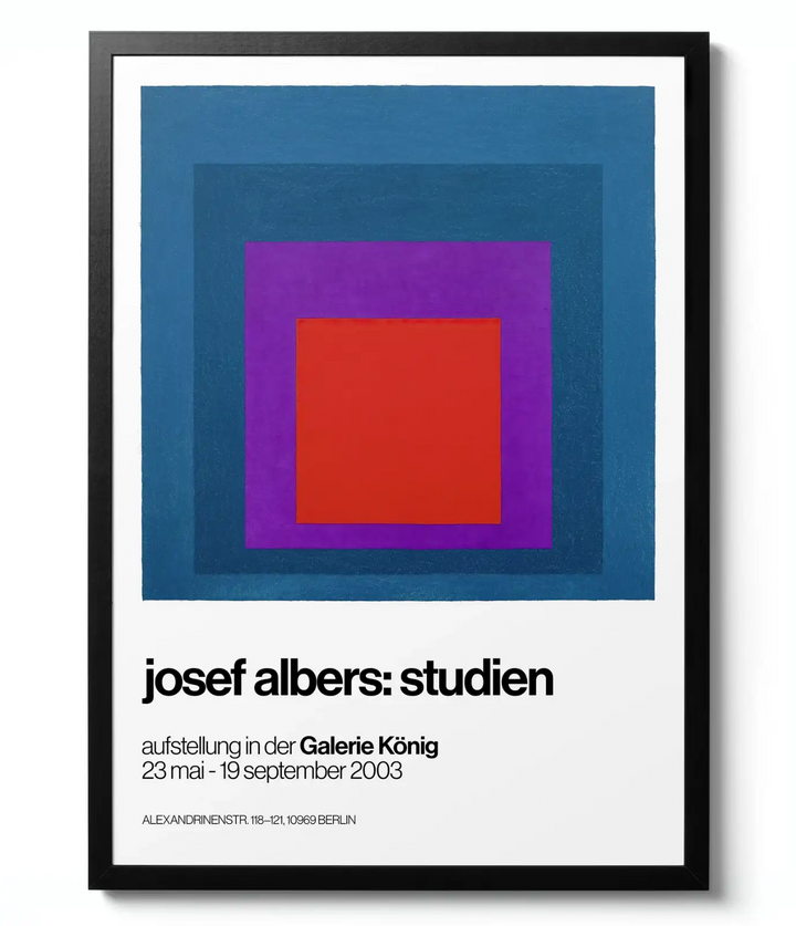 Homage to the Square Blue - Josef Albers artwork print