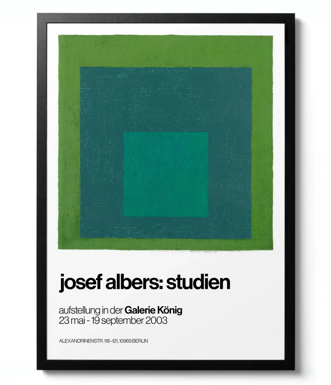 Homage to the Square Green - Josef Albers artwork print