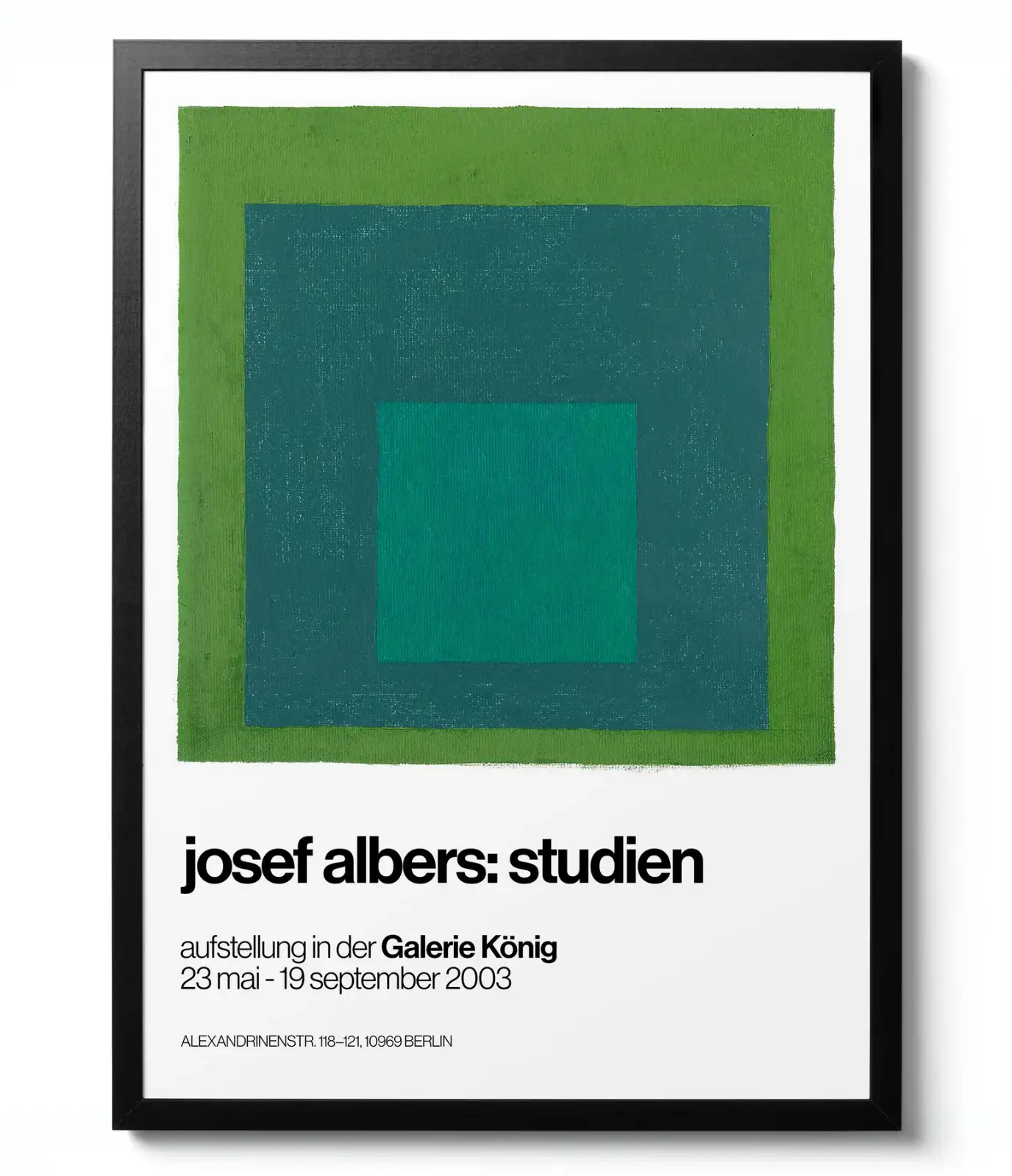 Homage to the Square Green - Josef Albers artwork print
