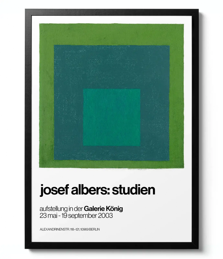 Homage to the Square Green - Josef Albers artwork print