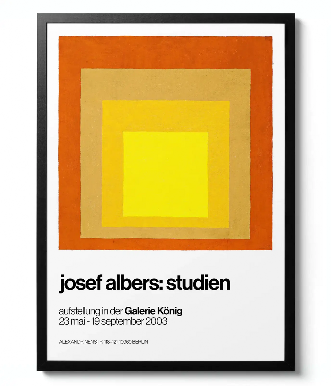 Homage to the Square Orange - Josef Albers artwork print