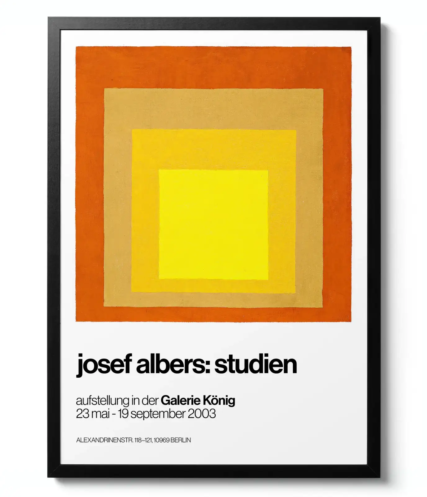 Homage to the Square Orange - Josef Albers artwork print