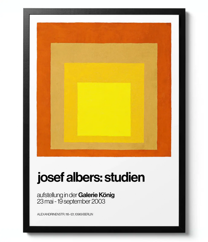Homage to the Square Orange - Josef Albers artwork print