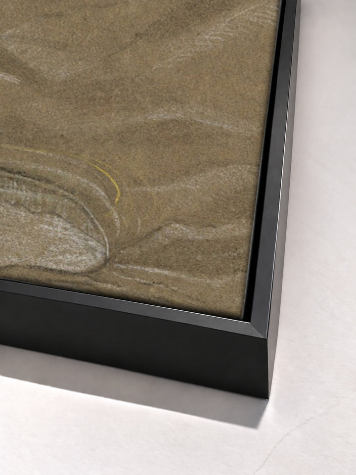 A Shell Crater (1918) by Paul Nash black floater frame corner detail