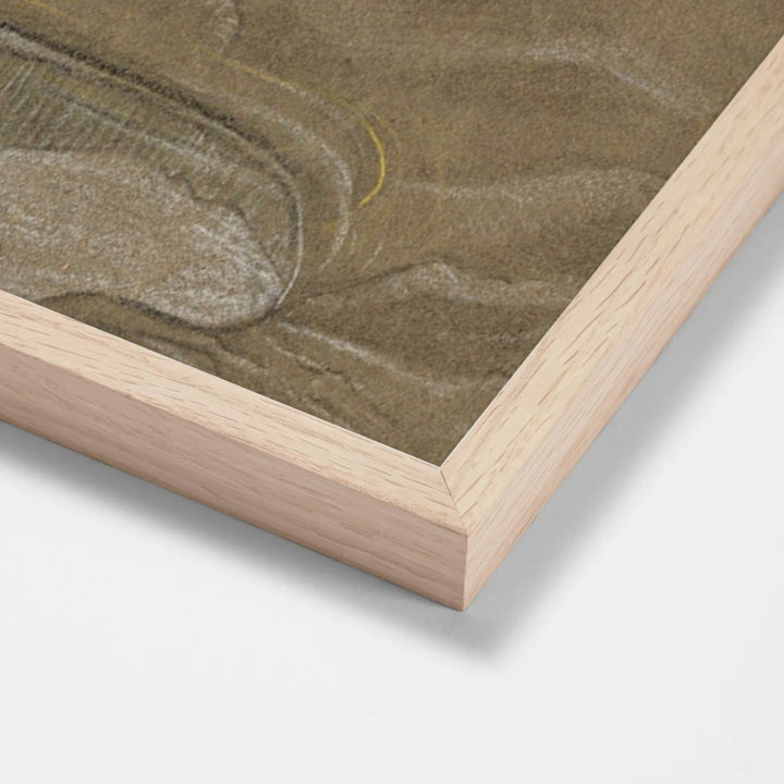 A Shell Crater (1918) by Paul Nash oak stock paper frame corner detail