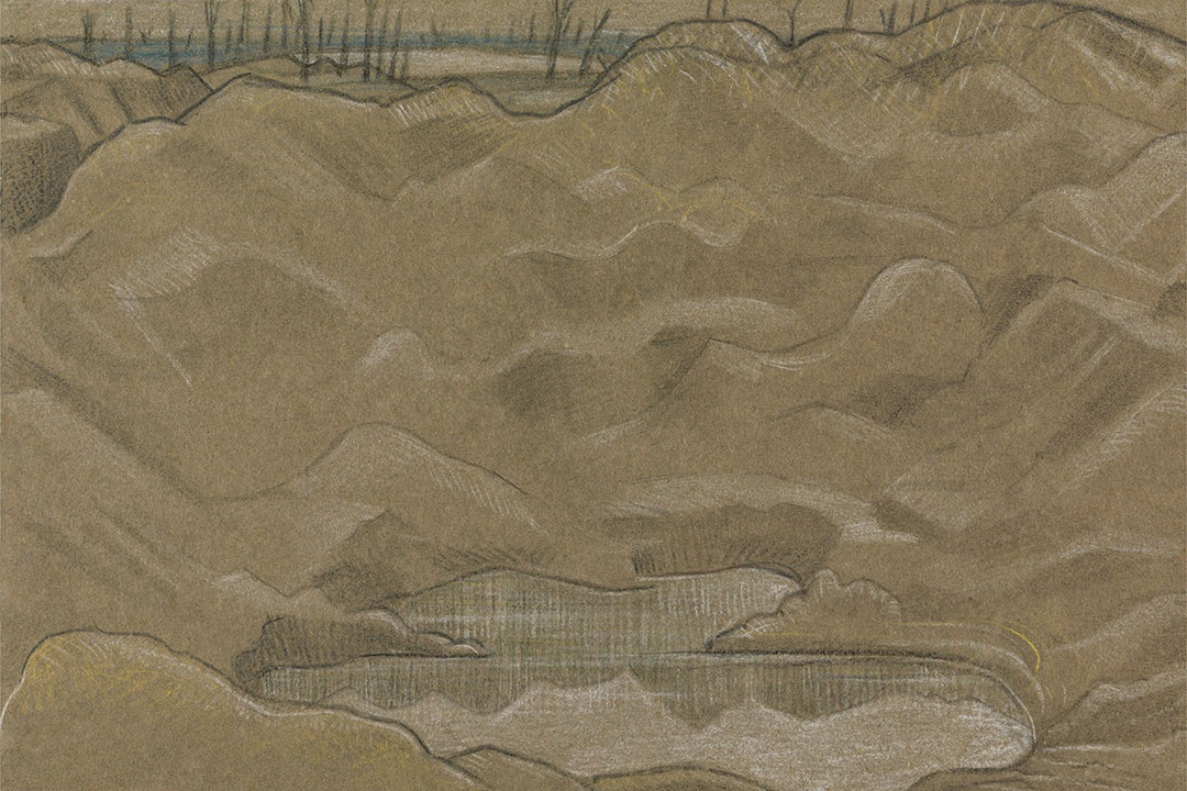 A Shell Crater (1918) by Paul Nash customizable wall art print from 905Print