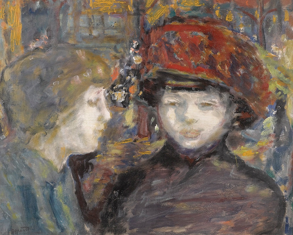 Dans La Rue, Deux Figures by Pierre Bonnard customizable wall art print from 905Print