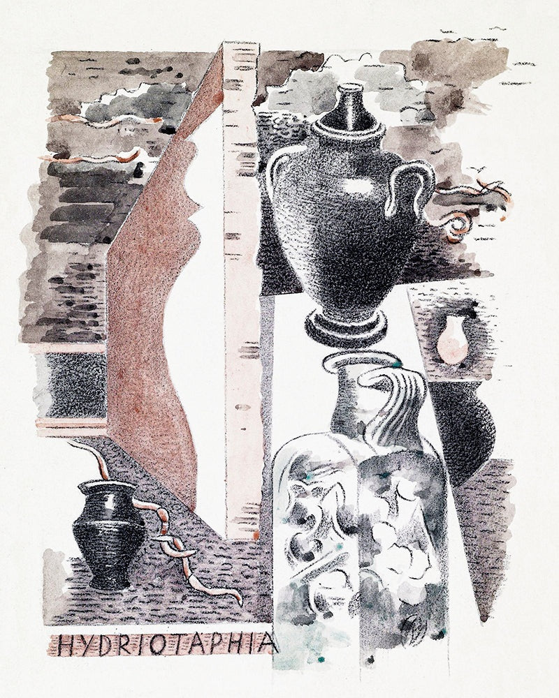 Design for Urne Buriall–Water Hath Proved the Smartest Grave by Paul Nash customizable wall art print from 905Print