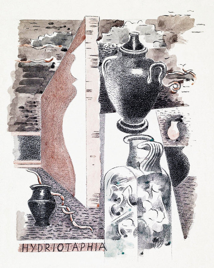 Design for Urne Buriall–Water Hath Proved the Smartest Grave by Paul Nash customizable wall art print from 905Print