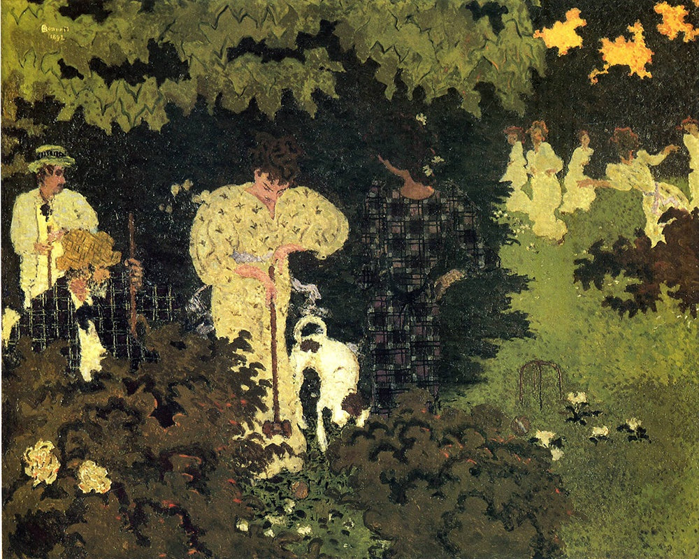 Dusk Or A Round Of Croquet by Pierre Bonnard customizable wall art print from 905Print