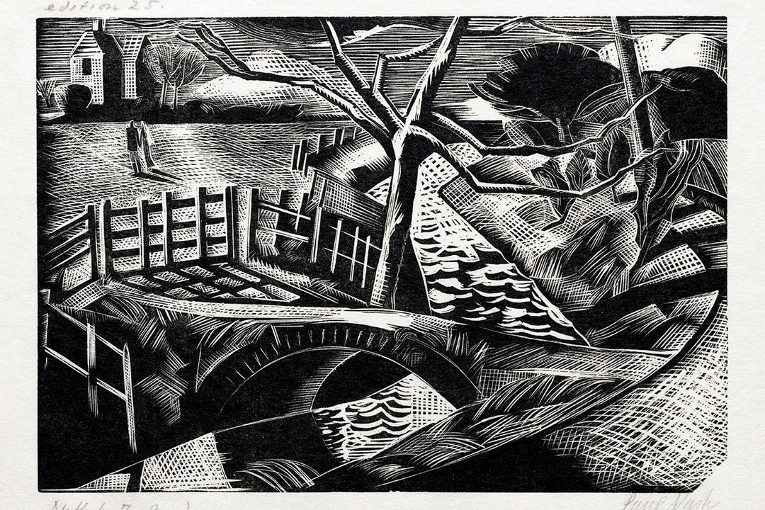 Dyke by the Road by Paul Nash customizable wall art print from 905Print