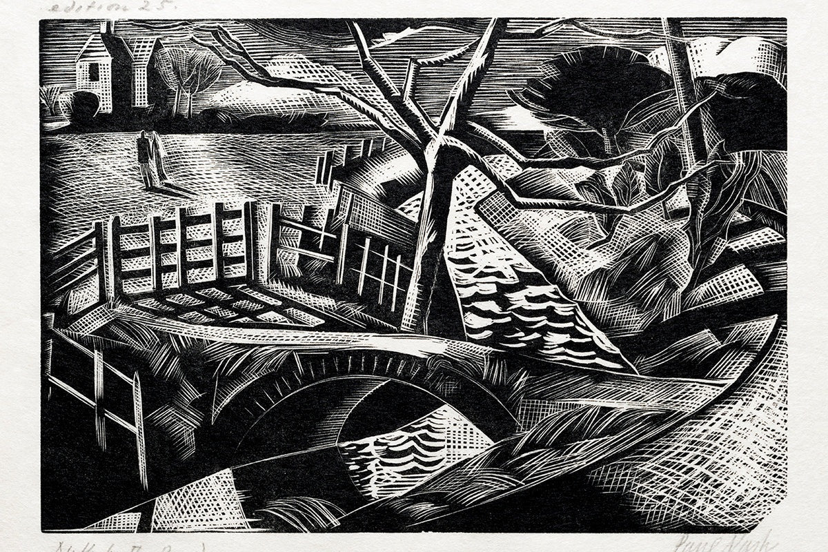 Dyke by the Road by Paul Nash customizable wall art print from 905Print