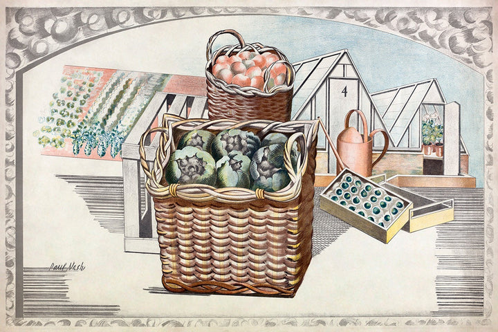 Fruits and Vegetables by Paul Nash customizable wall art print from 905Print