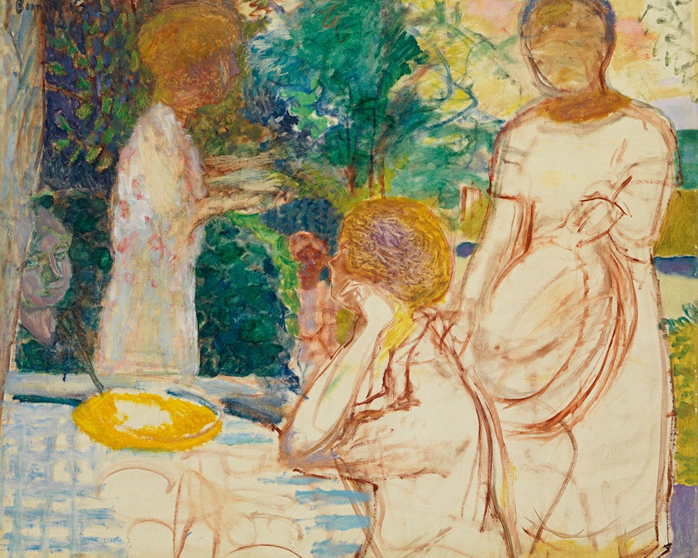 Jeunes Femmes Au Jardin by Pierre Bonnard customizable wall art print from 905Print