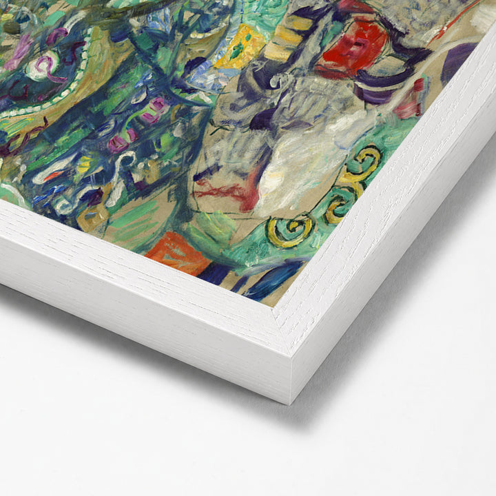 Baby (Cradle) by Gustav Klimt white stock paper frame corner detail
