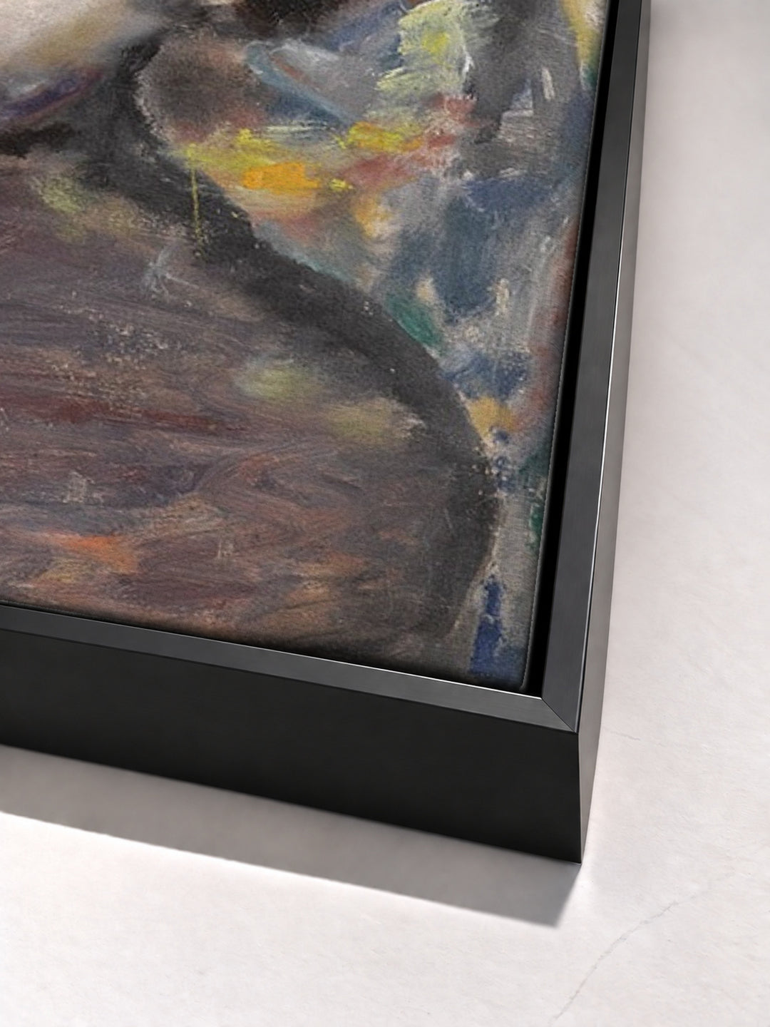 Dans La Rue, Deux Figures by Pierre Bonnard black floater frame corner detail