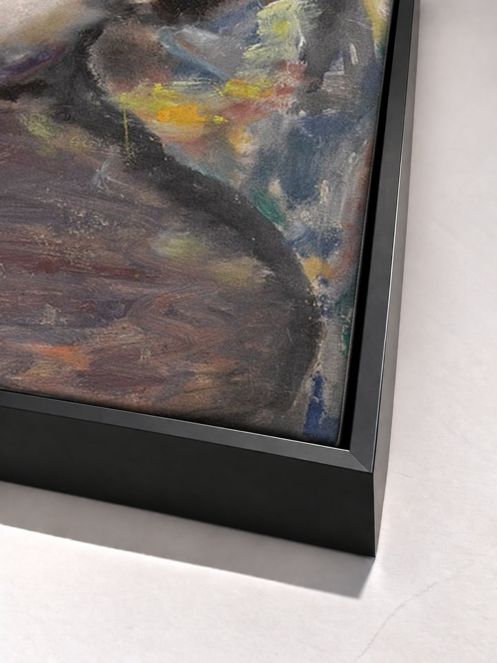 Dans La Rue, Deux Figures by Pierre Bonnard black floater frame corner detail