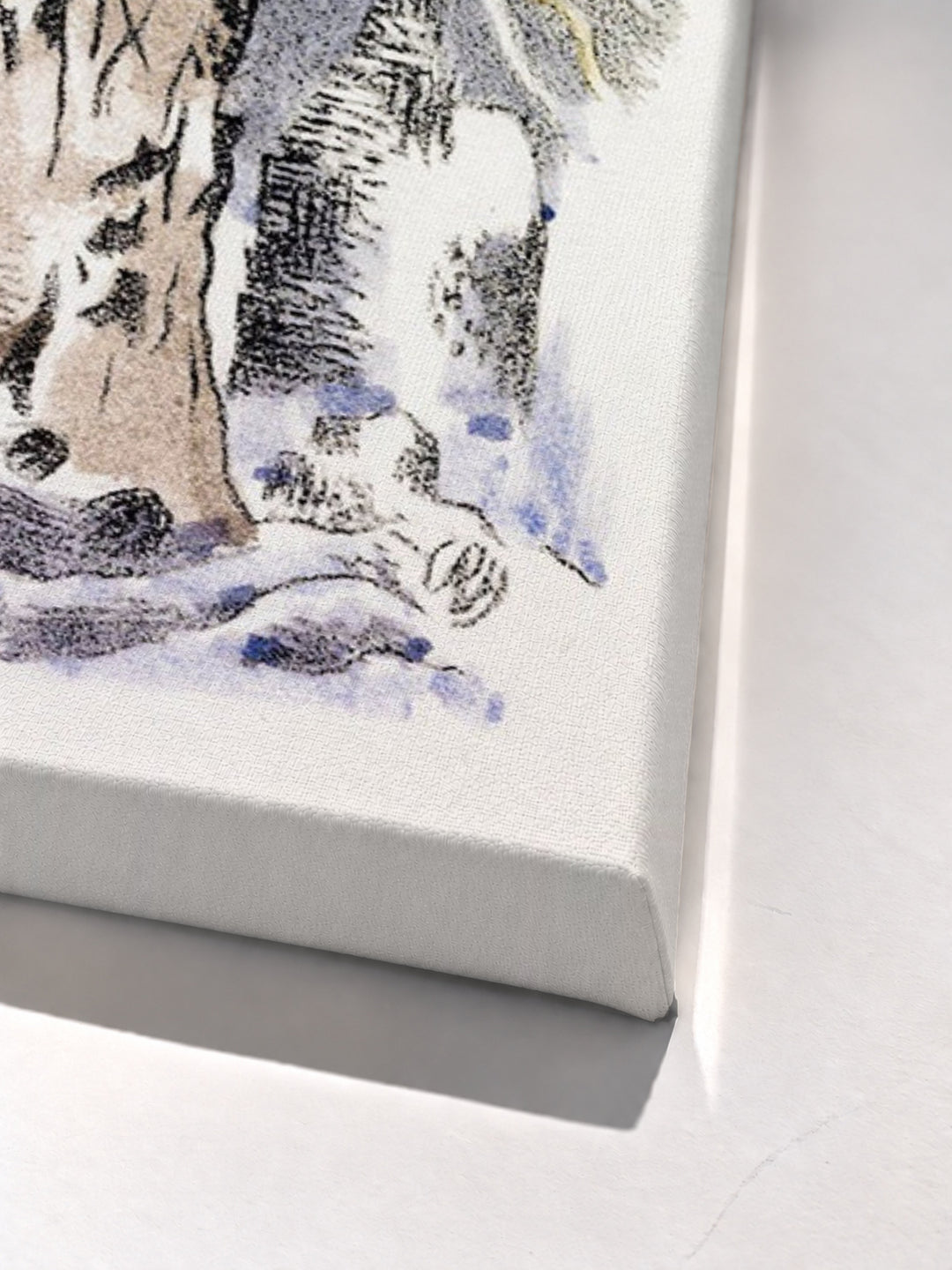 Design for Urne Buriall–Ghosts, (1932) by Paul Nash stretched canvas corner detail