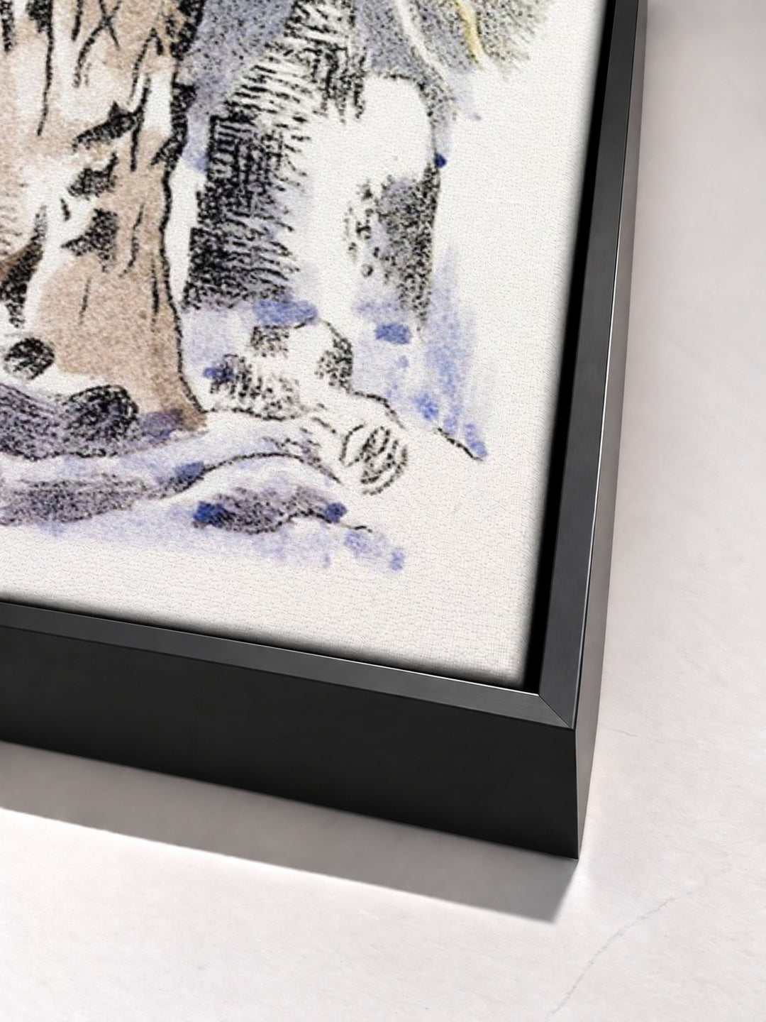 Design for Urne Buriall–Ghosts, (1932) by Paul Nash black floater frame corner detail
