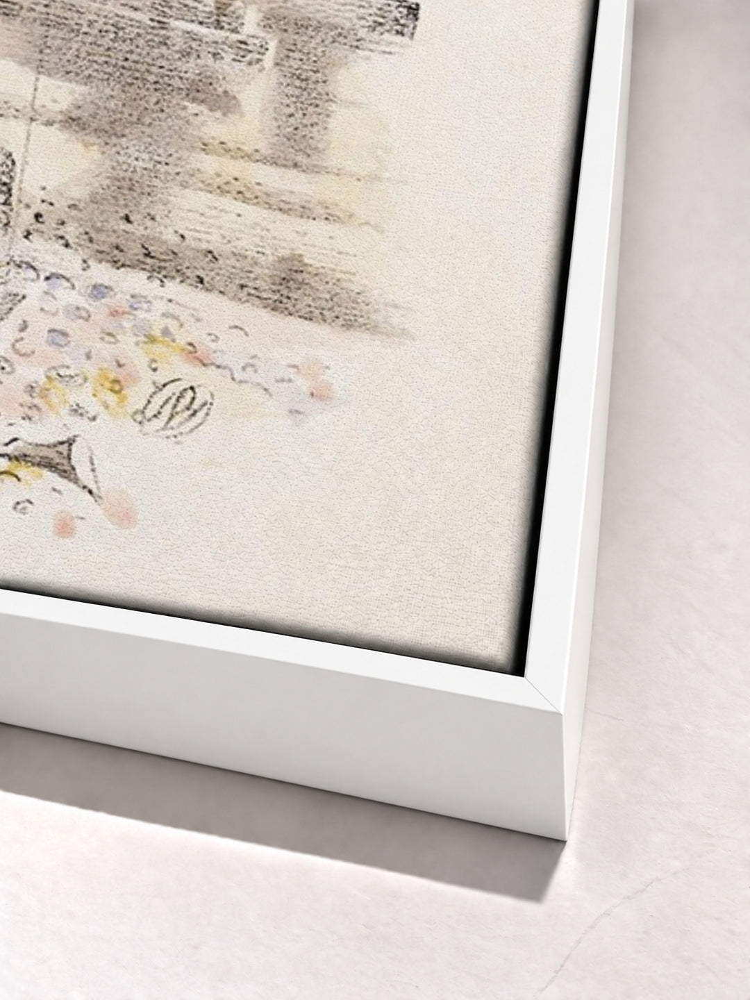 Design for Urne Buriall–Sorrow by Paul Nash white floater frame corner detail