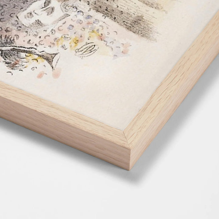 Design for Urne Buriall–Sorrow by Paul Nash oak stock paper frame corner detail
