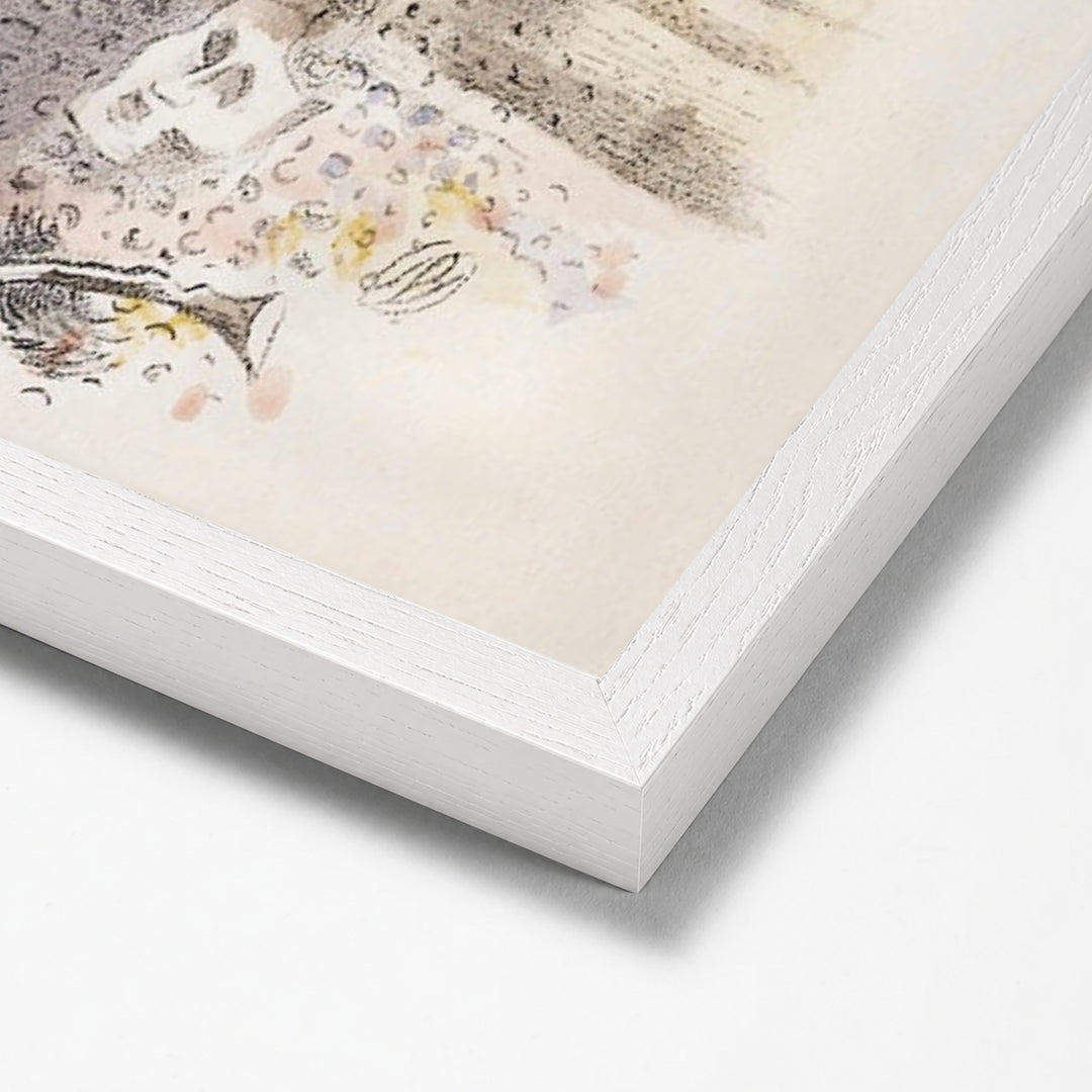 Design for Urne Buriall–Sorrow by Paul Nash white stock paper frame corner detail