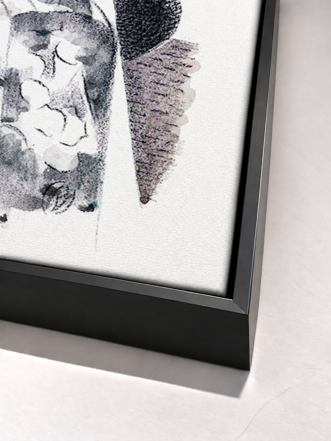 Design for Urne Buriall–Water Hath Proved the Smartest Grave by Paul Nash black floater frame corner detail