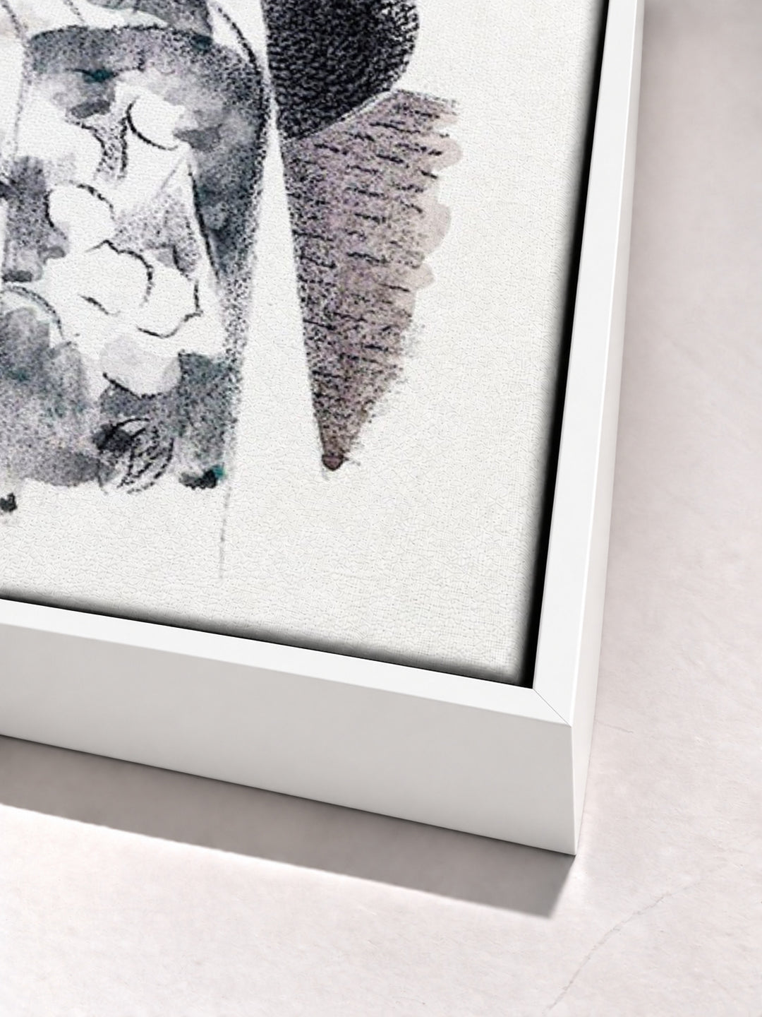 Design for Urne Buriall–Water Hath Proved the Smartest Grave by Paul Nash white floater frame corner detail