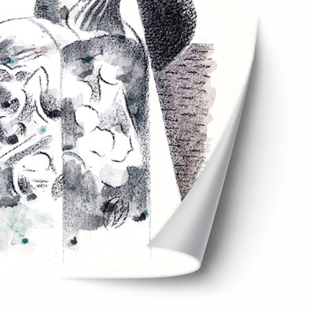 Design for Urne Buriall–Water Hath Proved the Smartest Grave by Paul Nash unframed paper print corner detail