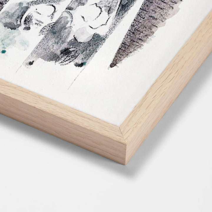 Design for Urne Buriall–Water Hath Proved the Smartest Grave by Paul Nash oak stock paper frame corner detail