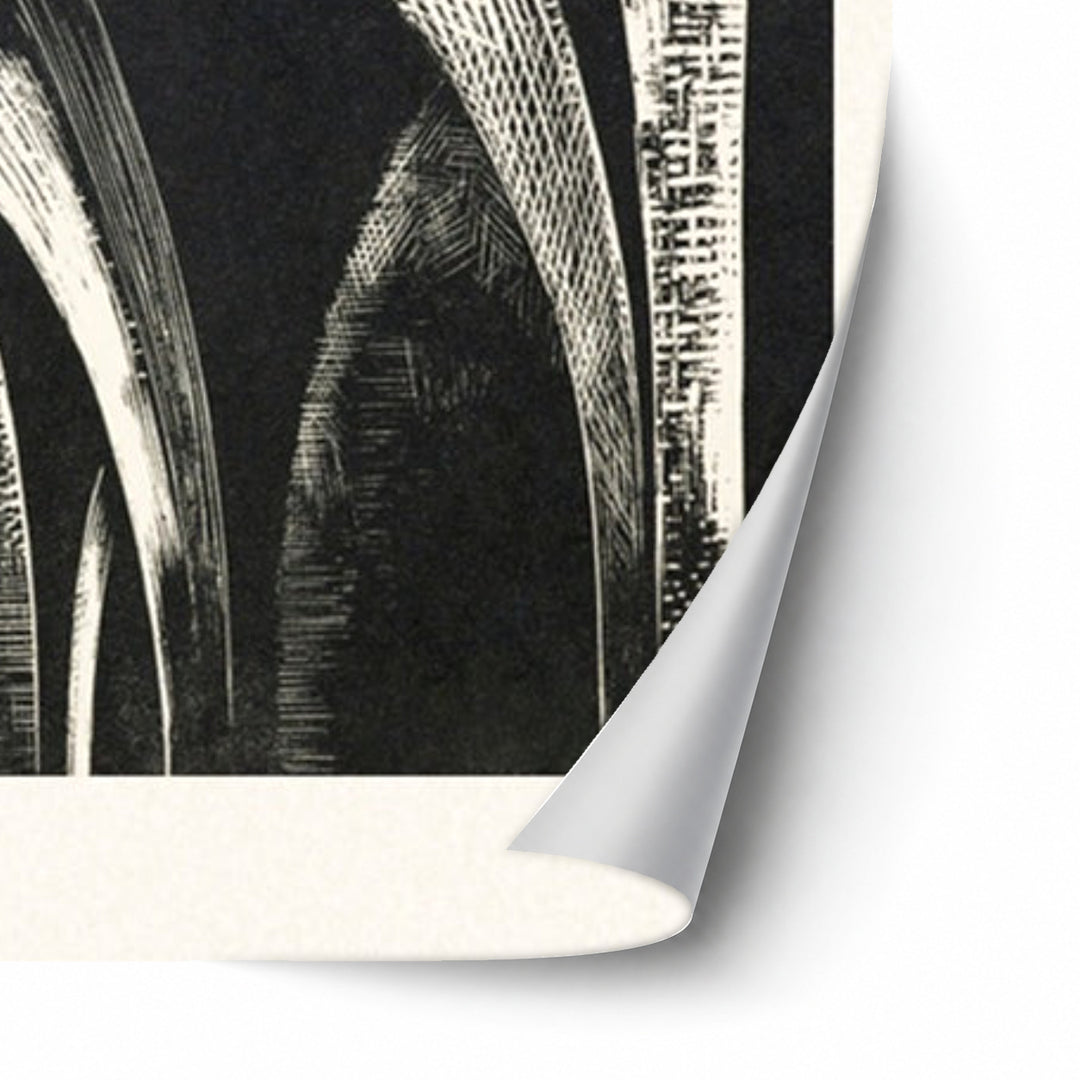 Design of arches, Coronilla by Paul Nash unframed paper print corner detail