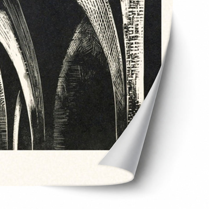 Design of arches, Coronilla by Paul Nash unframed paper print corner detail