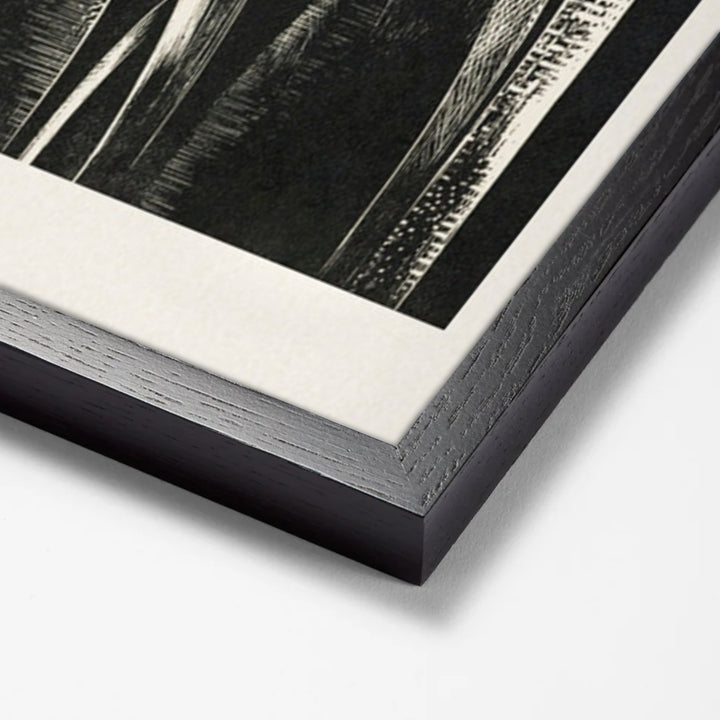 Design of arches, Coronilla by Paul Nash black stock paper frame corner detail