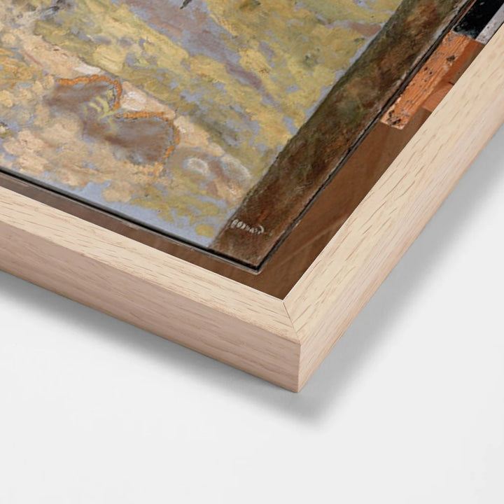 Early Spring. Little Fauns by Pierre Bonnard oak stock paper frame corner detail