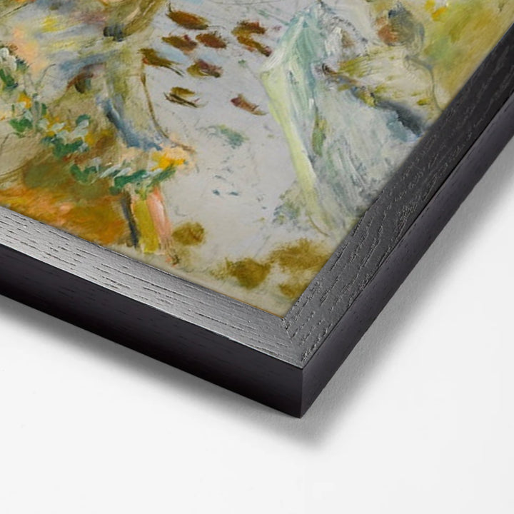 En Barque by Pierre Bonnard black stock paper frame corner detail
