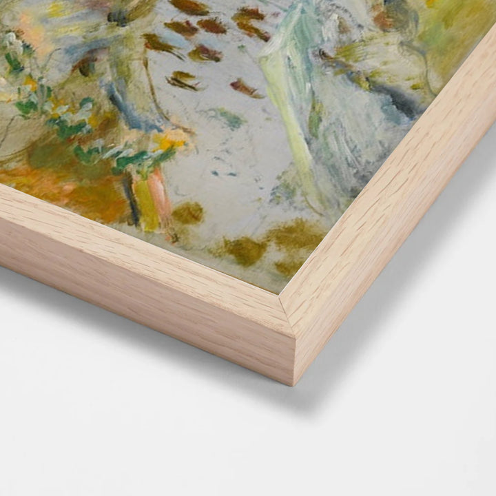 En Barque by Pierre Bonnard oak stock paper frame corner detail