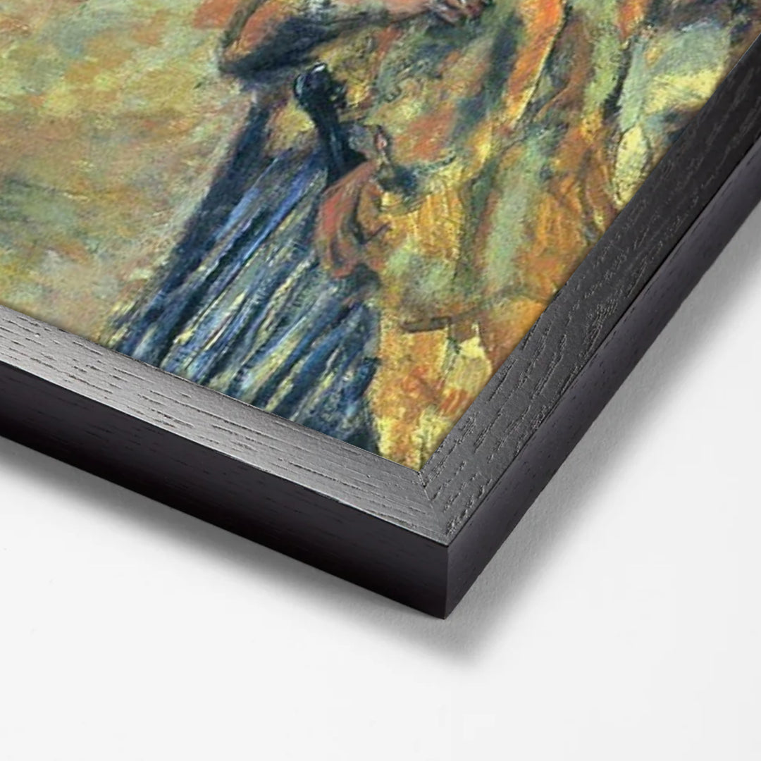 Evening In Paris by Pierre Bonnard black stock paper frame corner detail