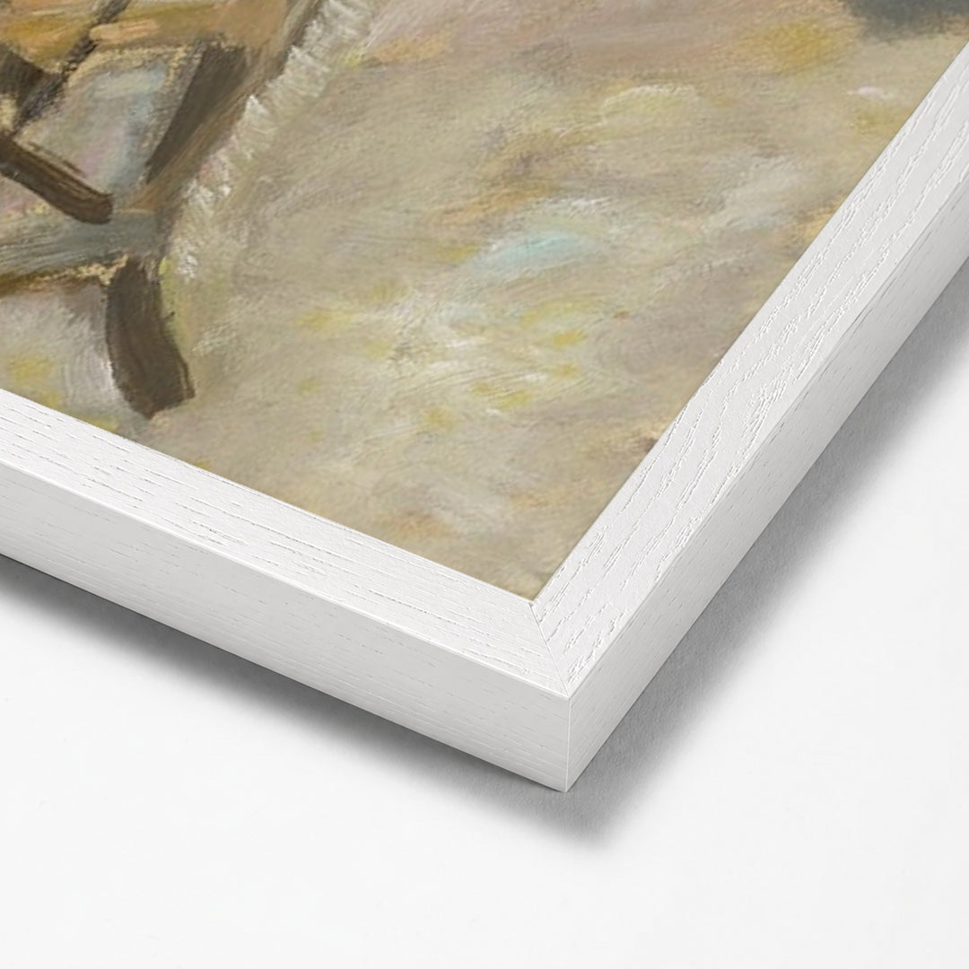 Femme Assise by Pierre Bonnard white stock paper frame corner detail