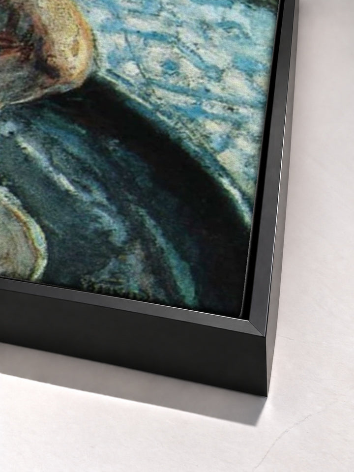 Femme au Tub by Pierre Bonnard black floater frame corner detail
