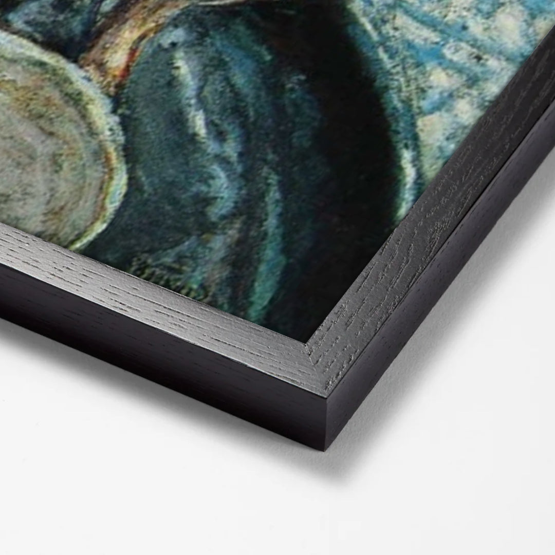 Femme au Tub by Pierre Bonnard black stock paper frame corner detail