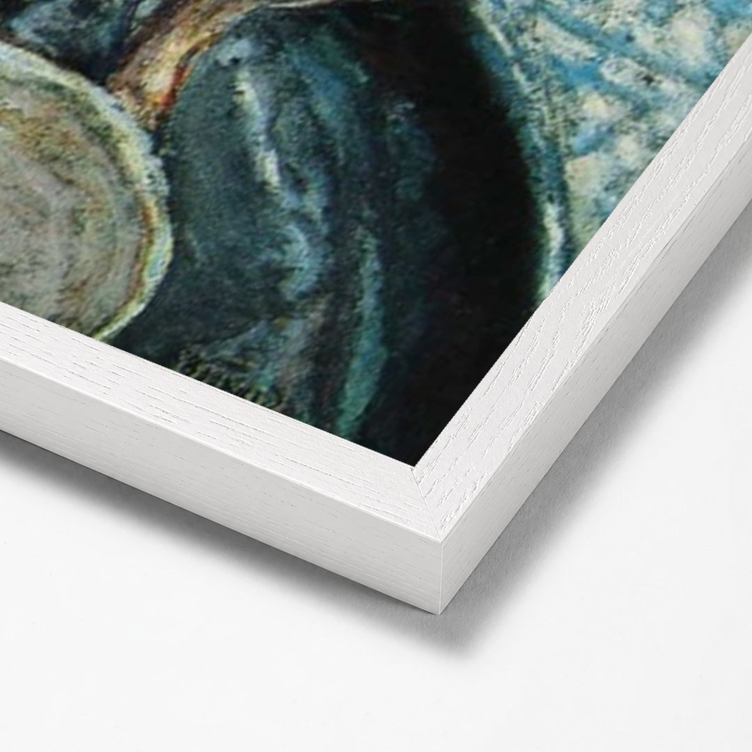 Femme au Tub by Pierre Bonnard white stock paper frame corner detail