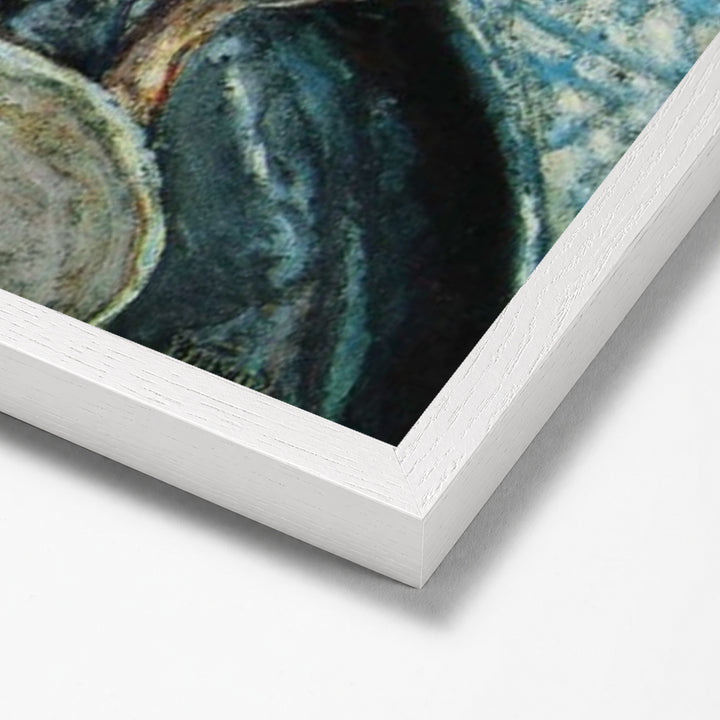 Femme au Tub by Pierre Bonnard white stock paper frame corner detail