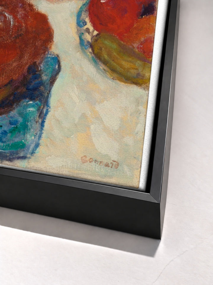 Femme À Table by Pierre Bonnard black floater frame corner detail