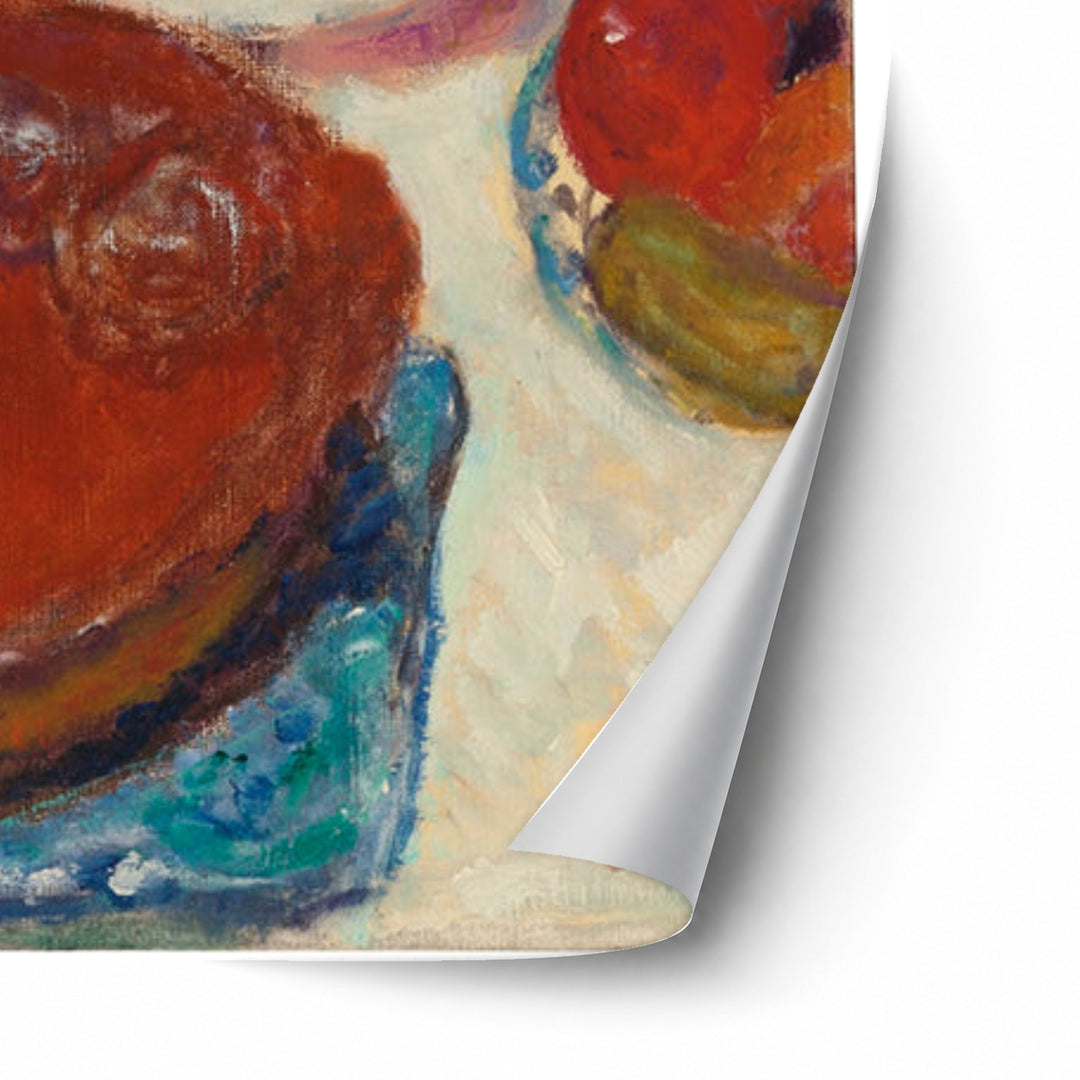 Femme À Table by Pierre Bonnard unframed paper print corner detail