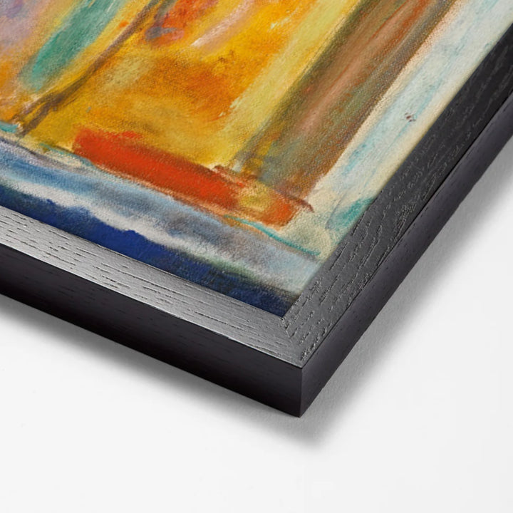 Fleurs Au Pichet Vert by Pierre Bonnard black stock paper frame corner detail