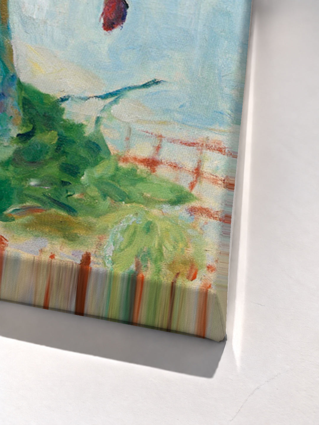 Fleurs Des Champs by Pierre Bonnard stretched canvas corner detail